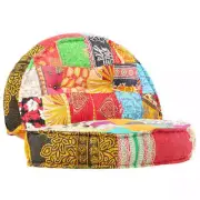 NNEVL Pouffe 100x20 cm Patchwork Fabric
