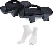 [Azumasun] Japanese Wooden Clogs Sandals Japan Traditional Shoes Geta With Tabi Socks