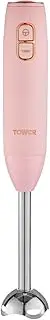 Tower Cavaletto T12059PNK Stick Blender with Turbo Function, 600W, Marshmallow Pink and Rose Gold