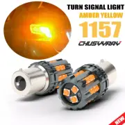 1157 Turn Signal DRL Light Bulb Switchback Amber LED For Hyundai Kia