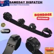 BDSM Leg Open Spreader Bondage Strap Fetish Ankle Wrist Cuffs Restraint Sex Toy