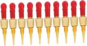 HEALEEP 10pcs Glass Pipette Droppers Caps Reusable Laboratory Transfer Tools for Essential Oils and Liquids Easy to Clean Capacity for Home and Lab Use