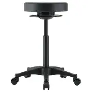 Buro Polo Drafting Stool Adjustable Vinyl Black