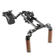 CAMVATE Shoulder Rig Kit Mount Tripod Plate Dual Handgrip Stabilizer frCamcorder