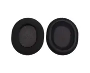 1 Pair Ear Pads Cushion Cover Breathable Earpads Replacement for Head Beam for Steel Series Arctis 3/5/7 - Black