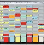 [Franken] PV1020 T-Card Office Planner with German Headings 47.4 x 49 cm 7 + 1 Index 20 Items
