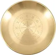 HYTROVE Candle Holder Tray for Rituals and Meditation Altar Plate Elegant Design Decorative Storage for Pillar Candles and Tarot Ceremonies for Home Decor and Spiritual Practices