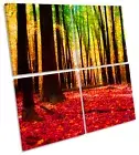 Forest Modern Landscape Floral MULTI CANVAS WALL ART Square Picture