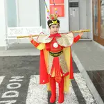 兒童美猴王表演服萬聖節孫悟空兒童服裝新款刺繡齊天大聖衣服套裝