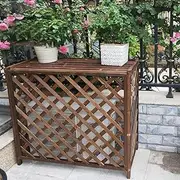 Wooden Trash can Privacy Fence Outdoor,Garden Breathable Radiator Covers,air Conditioner Fence Privacy Screen,Pool Equipment Enclosure,The Outdoor Unit Equipment Outer Cover,Plant Display Stand. (Siz
