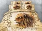 Tame Brown Lion 3D Printing Duvet Quilt Doona Covers Pillow Case Bedding Sets
