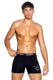 Roma Playboy Mens Tuxedo Modal Classic Boxer Briefs Adult Men Lingerie Panties P