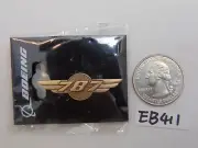 BOEING 787 PILOT WINGS LAPEL PIN - JET AIRPLANE FLIGHT ATTENDANT FLIGHT BADGE