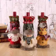 Snowman Moose Santa Claus Wine Bag