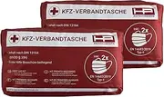 HP Autozubehör 10049-2 Car First Aid Bag Mask Red - Bundle - Minimum Shelf Life 4 Years