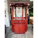 香榭二手家具*紅木實木4尺3 上下座神櫥-祖先桌-上蓋神桌-神明桌-佛桌-拜拜桌-供桌-公媽桌-中古神桌-原木佛櫥-神桌