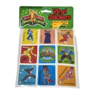 VINTAGE 1993 MIGHTY MORPHIN POWER RANGERS VINYL STICKERS NEW IN PACKAGE SEALED
