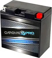 Chrome Battery YB16CL-BS Battery - High Performance Power Sports, Rechargeable, AGM
