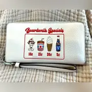 COACH "BOARDWALK" Wallet NEW WITH TAGS-Removeable WRIST strap-many inside pock