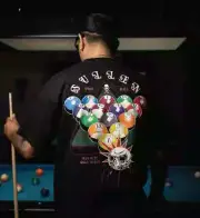 Sullen Clothing "Pool Hall" Mens tee Art Collective tattoo Black