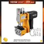VEVOR Portable Bag Closer Sewing Machine Bag Stitcher Yellow Adjustable Thickness Tightness GK9-370 Model for Express Company