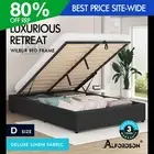 ALFORDSON Bed Frame Double Size Gas Lift Storage Mattress Base Charcoal WILBUR