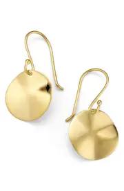 Ippolita Classico Mini Wavy Disc Drop Earrings