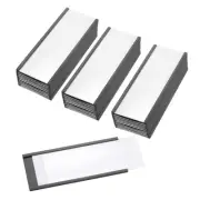 50 Pcs Magnetic Label Holder 4" x 1.6" with Paper Inserts C Channel