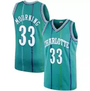 Alonzo Mouring #33 Hornets Blue On Court Replica Jersey Men's