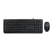 Shintaro Wired Keyboard Mouse combo High Use Durable Ergonomic Spill Resistant