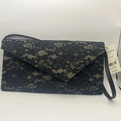 L.K Bennett London CU Leonie Black Lace Clutch Bag, Brand new with tag RRP £195
