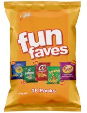 Fun Faves Variety Chips Multipack Snacks 18 pack 324g