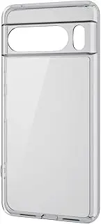 Elecom PM-P234HVCKCR Google Pixel 8 Pro Case, Shockproof, Hybrid Material, Extra Design, Quad-Square Air Cushion, Compatible with Wireless Charging, Strap Hole, Clear