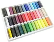 39 Spools Sewing Thread Assorted Color Polyester Sewing Thread Set for Quilting