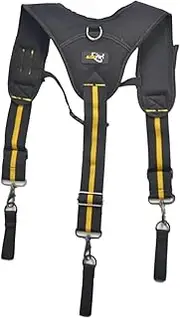 [Ｓｉｍｈｏａ] Men Tool Belt Suspender, Tool Hanging Work Belt Brace for Electrician
