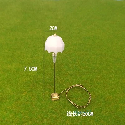 LED Lamps 1:25 Scale Miniatures Round Cap Floor Light Sand Table Lighting Model