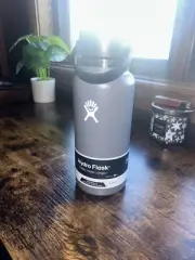 Hydro Flask Water Bottle Straw Lid With Straw - Stone - 32oz