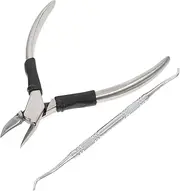 Minkissy Pliers Nail Tools Set Cuticle Scissors Clippers Remover Trimmer for Manicure