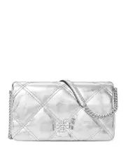 Tory Burch Kira Diamond Quilt Leather Chain Wallet