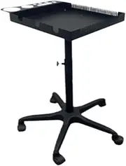 Folpus Salon Tray on Wheels Salon Tray Cart with Storage Platform Easy Carrying Barber Salon Tray Hairstylist Tray for Salon Barber