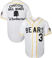 MESOSPERO Bad News Bears Tanner Boyle 3 Kelly Leak Movie 1976 Chico's Bail Bonds Baseball Jersey for Men
