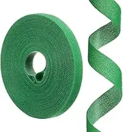 uxcell 0.55inch x 33ft Hook and Loop Roll Straps, Multi-Purpose Hook and Loop Tape with Adhesive, Cable Ties Organize Strap Fastener Roll for Home Office, Green