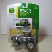 Ertl John Deere 8245R Tractor Silver 100th Anni of JD Trk 1/64 JD-45667A-7HC-P2