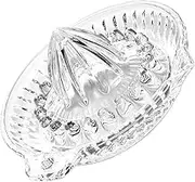 VALICLUD Glass Manual Juicer Portable Citrus Squeezer for Lemons Oranges Grapefruits Convenient Cleaning Kitchen Tool for Fresh Juice Extraction