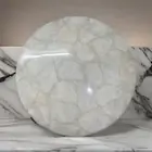 White Quartz Agate Coffee Round Table Top , Agate Quartz Center Table Top Decor