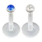 16g 5/16 labret lip rings tragus stud bars monroe ear piercing jewelry 10 COLORS