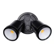 Brilliant Black Raptor III Twin Flood Light