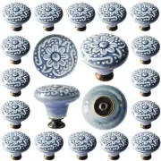 1-2/5 inch Ceramic Kitchen Cabinet Knobs for Drawer Dresser Pulls Round Dress...