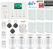D30 WIFI 4G GSM TUYA APP RFID Wireless Home Office Security Burglar Alarm System