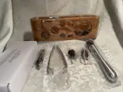 Mixology & Craft Bartender Kit 6 Piece Set Wooden Hold Stainless accessories
